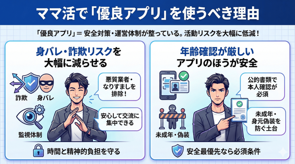 ママ活で「優良アプリ」を使うべき理由